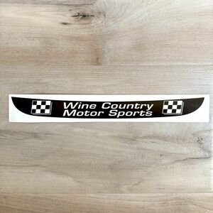 🟣 {5/$10} Wine Country Motor Sports Sticker
